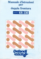 MANUALE DI ISTRUZIONI BROTHER KR-230