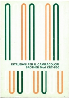 MANUALE DI ISTRUZIONI BROTHER KRC-830