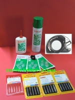 KIT ACCESSORI CUCITO CESTELLO-AGHI-SPOLINE-OLIO(offerta 3)