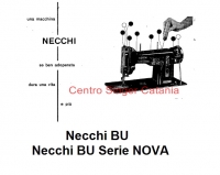 Manuale di istruzioni, uso per Necchi BU Serie Nova